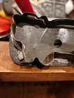 Cookie Cutter Pig Antique Rare Tin Handmade Strap Handle 3 1 2   2 