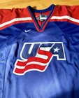 New W o Tags Nike Team Usa National Team Ice Hockey Jersey Blue red white Size M