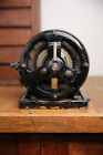 Antique Scott Alternating Electric Motor Fan Base Tool Pancake Industrial Rare