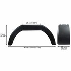 Mudguard For Trailer Wheels 10  Plastic Pair   Wing   Fender Tr002