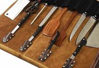 Buffalo Leather Bag Knife Blocks Storage Kitchen Chef Case Travel Friendly