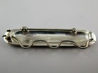 Sterling Silver Grandmother Charm Pin Brooch Bar Pin Charm Holder Vintage New