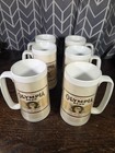 Vintage 1970s Olympia Beer Thermo-serv Plastic Mug Set Of 6