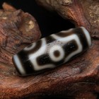 Rare Tibetan Buddhism Agate 6 Eyes Totem Dzi Bead Amulet Necklace Pendant Z2744