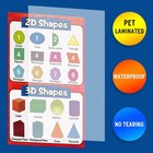 Math Educational Learning Posters laminated Math Charts With Tape For Children