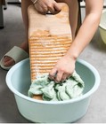 Large Hand Washboard For Laundry Washing Clothes  Natural Wooden Color Anti-s   