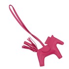 Hermes Rodeo Pm Bag Charm Agneau Milo Rose Mexico Y Horse Accessory 90313154