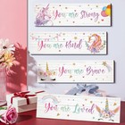 Unicorn Rainbow Girls Room Wall Decor Motivational Art    