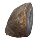 Natural Gray Agate Geode Druzy Quartz Crystal Polished Mineral Specimen 2 5 