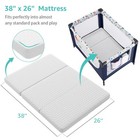 Memory Foam Pack And Play Mattress Trifold - Foldable Crib Mattresses Pad Tri   