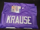 Paul Krause Signed Auto Minnesota Vikings Custom Jersey W  Hof 98 Jsa Coa