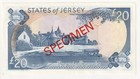 1993 Jersey   20 Twenty Pound Specimen Banknote - P  23s - Unc -   32276