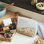 Stasher Silicone Reusable Food Storage Bag Mid 56 Oz Clear Stand-up Eco Friendly