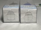 Silicone Travel Straw With Case   Cleaning Brush Reusable Black   Blue New 2pk