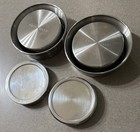 Frontgate Super Chill Chilling Coaster Set Of 2 Silver Stainless Steel