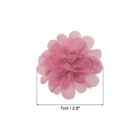 10pcs 2 8  Chiffon Flowers Fabric Flower Sewing Fabric Appliques Dark Pink