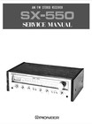 Pioneer Sx-550 Stereo Receiver Owner s Manual And Service Manual
