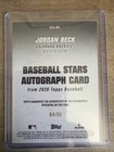 2026 Topps Series 1 Baseball Stars  Autograph Green  99 Jordan Beck Rockies 