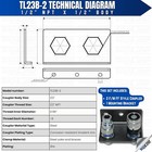 1 2  Npt Thread Flat Face Hydraulic Quick Couplers With Mounting Bracket Tl23b-2