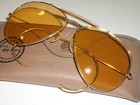 58-14 Vintage B l Ray Ban Changeables Ambermatic Outdoorsman Aviator Sunglasses 
