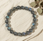 8mm Labradorite Beads Crystal Gemstone Stretch Bracelet Reiki Healing Gifts