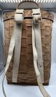 Rare Antique American Adirondack Gathering Trapper Woven Basket Backpack 1900s