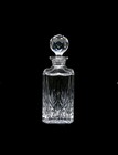 Vtg Tiffany   Co  Sybil  Square Clear Crystal Whiskey Decanter W Stopper Read