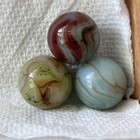 Vintage Jabo  Marble Special Run Green Run  Swirl Patch Ribbons Agate Lot