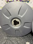 Used Take Off Set Of 4 Flowbelow Aero Semi Wheel Covers Black W  Brackets   Nuts