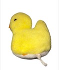Eden Vintage Plush Duck Ducky Plush Rattle  Yellow White