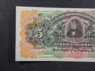 C  1917 Costa Rica 5 Colones - Pick  S122r S n 158251 - Crisp Uncirculated