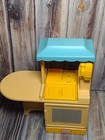 Little Tikes Dollhouse Furniture Kitchen Island Sink Stove Blue   Yellow