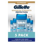 Gillette 6 In 1 Clear Gel Antiperspirant Deodorant Cool Wave 3 8 Oz 5 Pack