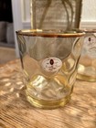 Vintage 1960   s Whiskey Glasses With Gold Rim By Fratelli Fumo  Set Of 6