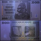 Zimbabwe 20000 Dollars  2008  P-73a  Unc