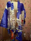 Juguemm Violet Kimono Style Japanese Robe With Floral And Ladies Print Aso   