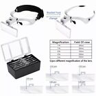 Magnifying Glass Led Light Head Loupe Jeweler Watch Bright Magnifier With 5 Lens