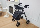 Walkers For Seniors  Rollator Walker With Seatsupports 350lb  8  Big Wheels-used