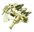 Brass 5  Sextant J scott London Solid Pocket Nautical Sextant Gift 