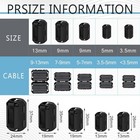 25pcs Ferrite Chokes Ferrite Beads Snap On Rfi Emi Noise Suppressor Cable Clip