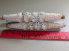 Antique Wood  Shabby White Chic Vtg Spindles Set Of 3