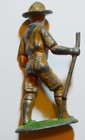 Vintage Barclay Manoil Dimestore Lead Figure - Boy Scout Salute Hiker 1930s