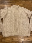 Vintage 40   s 50   s Hand Made Wool Fisherman   s Sailing Sweater Heavy Knit Italy       