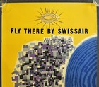 1958 Fly There By Swissair Tel Aviv Israel Poster Jean David Artist Anniversary