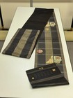 Japanese Vintage Kimono Fukuro Obi Silk Black Expensive Embroidery 145 6x11 8in