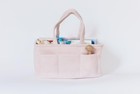 Diaper Caddy Organizer - Baby Pink Curdoroy Baby Storage Bin For Nursery   Ca   