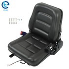 Tractor Seat Universal Forklift Seat W  Micro Switch Safety Belt Fold Down New