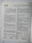 1972 Cat Caterpillar 930 Wheel Loader  Sales Brochure
