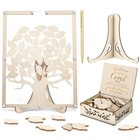  64 Pcs Wedding Guest Book Alternative 10   X 13  Wooden Picture Frame With 60 