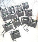 Lot Of 13 Cisco Cp-7841-k9 4-line Voip Phone 7841 With Handsets stands